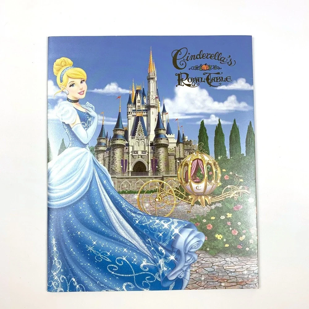 WDW Magic Kingdom Cinderellas Royal Table‎ Photo Folder Frame Night Castle Blue